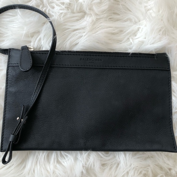 Balenciaga Navy Cabas Small Leather Tote Black - Picture 14 of 16